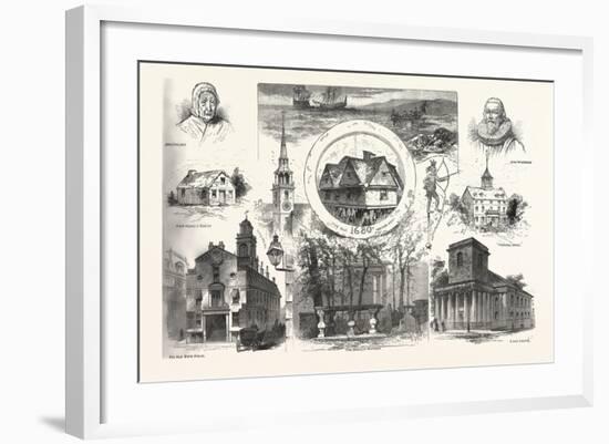 Antique Boston, 1880, USA-Charles Graham-Framed Giclee Print