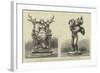 Antique Bronze Statuettes Recently Discovered at Pompeii-null-Framed Giclee Print