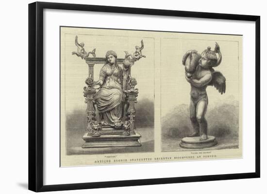 Antique Bronze Statuettes Recently Discovered at Pompeii-null-Framed Giclee Print