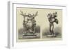 Antique Bronze Statuettes Recently Discovered at Pompeii-null-Framed Giclee Print