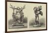 Antique Bronze Statuettes Recently Discovered at Pompeii-null-Framed Giclee Print