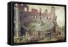 Antique Bullfighting, 1552-Maerten van Heemskerck-Framed Stretched Canvas