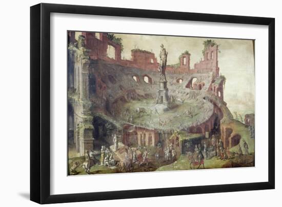 Antique Bullfighting, 1552-Maerten van Heemskerck-Framed Giclee Print