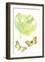 Antique Butterflies and Leaves II-Vision Studio-Framed Art Print
