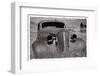 Antique Car In Grassy Field-George Oze-Framed Photographic Print