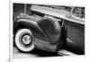 Antique Car With Whitewall Tires B/W-null-Framed Photo