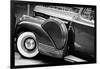 Antique Car With Whitewall Tires B/W-null-Framed Photo