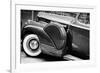 Antique Car With Whitewall Tires B/W-null-Framed Photo