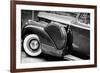 Antique Car With Whitewall Tires B/W-null-Framed Photo