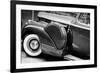 Antique Car With Whitewall Tires B/W-null-Framed Photo