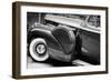 Antique Car With Whitewall Tires B/W-null-Framed Photo