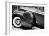 Antique Car With Whitewall Tires B/W-null-Framed Photo