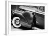 Antique Car With Whitewall Tires B/W-null-Framed Photo