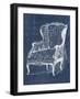 Antique Chair Blueprint III-Vision Studio-Framed Art Print