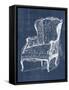 Antique Chair Blueprint III-Vision Studio-Framed Stretched Canvas
