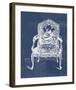 Antique Chair Blueprint V-Vision Studio-Framed Art Print