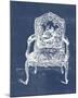 Antique Chair Blueprint V-Vision Studio-Mounted Art Print