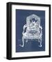 Antique Chair Blueprint V-Vision Studio-Framed Art Print