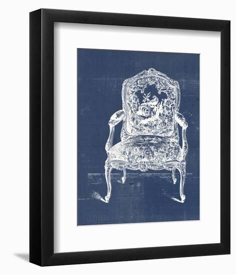 Antique Chair Blueprint V-Vision Studio-Framed Art Print