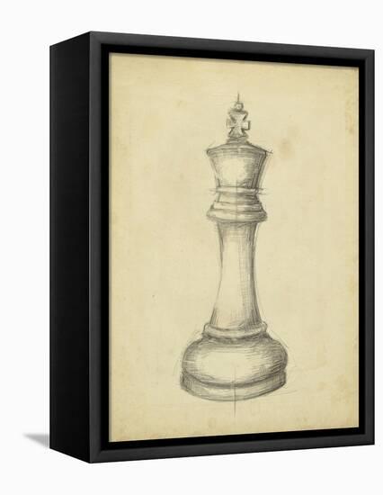 Antique Chess I-Ethan Harper-Framed Stretched Canvas