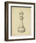 Antique Chess III-Ethan Harper-Framed Art Print