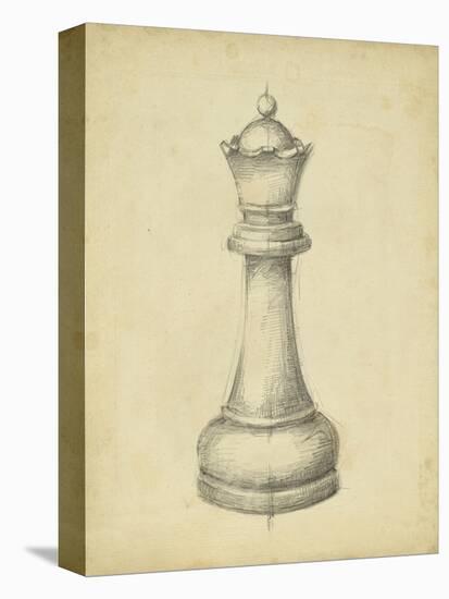 Antique Chess III-Ethan Harper-Stretched Canvas