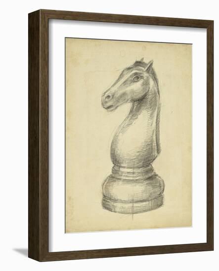 Antique Chess IV-Ethan Harper-Framed Art Print