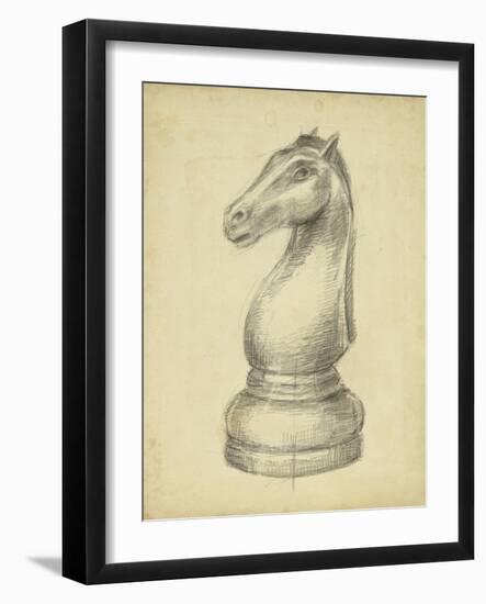 Antique Chess IV-Ethan Harper-Framed Art Print