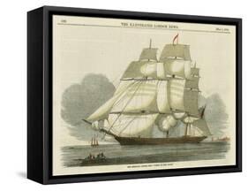 Antique Clipper Ship II-null-Framed Stretched Canvas