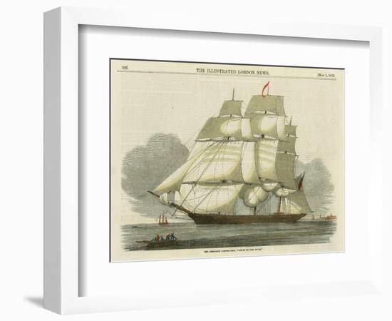 Antique Clipper Ship II-null-Framed Art Print