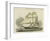 Antique Clipper Ship II-null-Framed Art Print