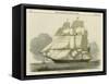 Antique Clipper Ship II-null-Framed Stretched Canvas