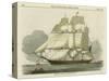 Antique Clipper Ship II-null-Stretched Canvas