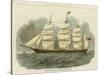 Antique Clipper Ship IV-null-Stretched Canvas