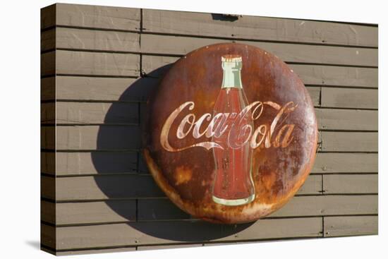 Antique Coca Cola sign, Mansfield, Indiana, USA-Anna Miller-Stretched Canvas