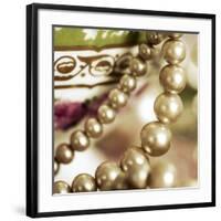 Antique Cup with Pearls-Tom Quartermaine-Framed Giclee Print