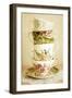 Antique Cups and Saucers 01-Tom Quartermaine-Framed Giclee Print
