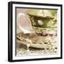 Antique Cups and Saucers with Pearls 02-Tom Quartermaine-Framed Giclee Print