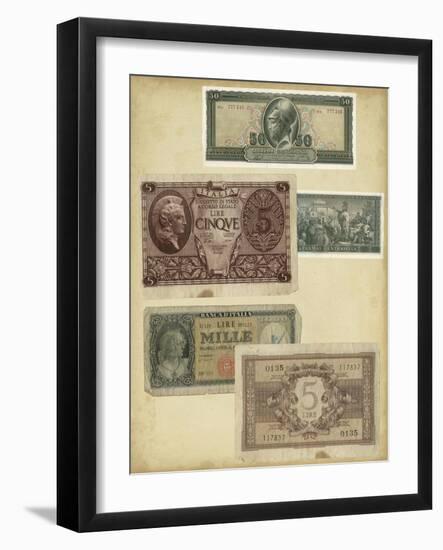 Antique Currency IV-Vision Studio-Framed Art Print