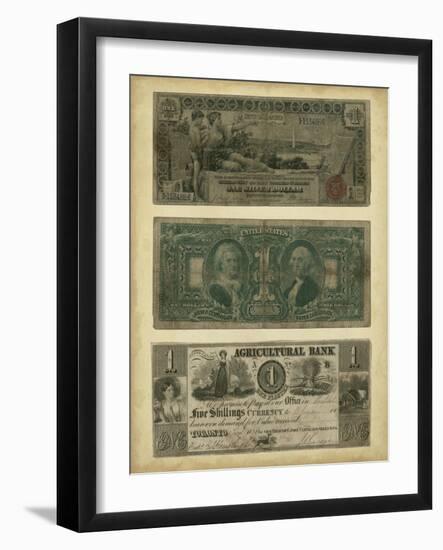 Antique Currency V-Vision Studio-Framed Art Print