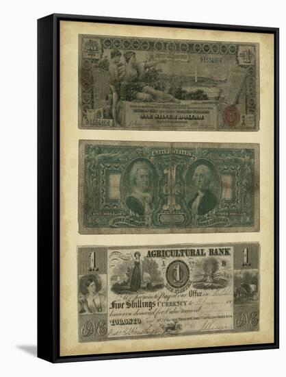 Antique Currency V-Vision Studio-Framed Stretched Canvas