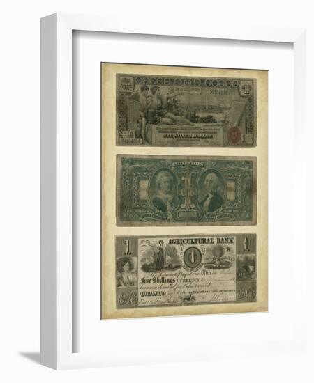 Antique Currency V-Vision Studio-Framed Art Print