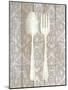 Antique Cutlery 1-Kimberly Allen-Mounted Art Print