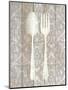 Antique Cutlery 1-Kimberly Allen-Mounted Art Print