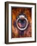 Antique Door Knocker In Florence-George Oze-Framed Photographic Print