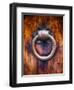 Antique Door Knocker In Florence-George Oze-Framed Photographic Print