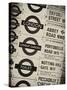 Antique Enamelled Signs - Subway Station and W11 Railroad Wall Plaque Signs - London - UK-Philippe Hugonnard-Stretched Canvas