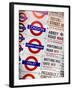 Antique Enamelled Signs - Subway Station and W11 Railroad Wall Plaque Signs - London - UK-Philippe Hugonnard-Framed Photographic Print