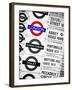 Antique Enamelled Signs - Subway Station and W11 Railroad Wall Plaque Signs - London - UK-Philippe Hugonnard-Framed Photographic Print