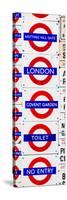 Antique Enamelled Signs - Subway Station Signs - Wall Signs - Notting Hill - London - Door Poster-Philippe Hugonnard-Stretched Canvas